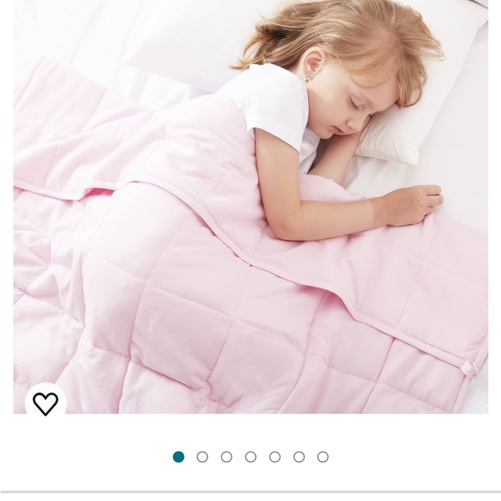 Toddler pink weighted 3lb blanket